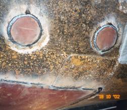 Old hull openings